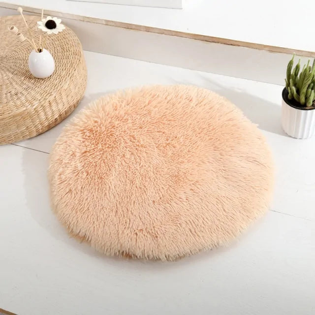 Fluffy Round Pet Mat Bed